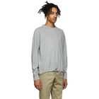 Thom Browne Grey Drawstring Sweatshirt