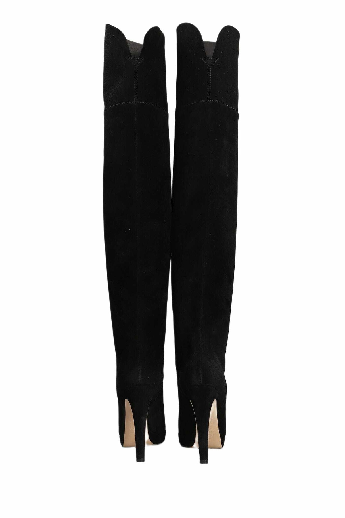 Casadei High Heels Boots In Black Suede