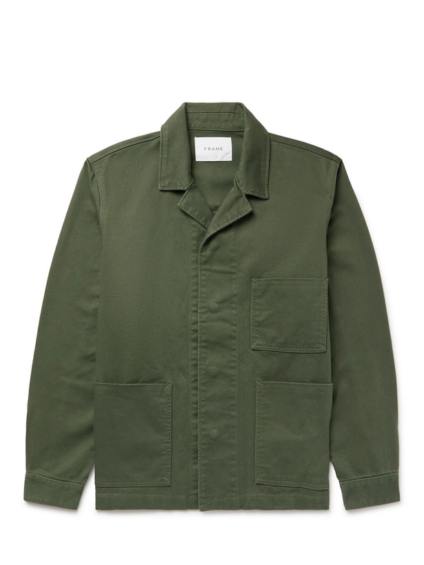 Photo: FRAME - Cotton-Twill Chore Jacket - Green