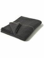 Toogood - Plough Fringed Striped Merino Wool Throw