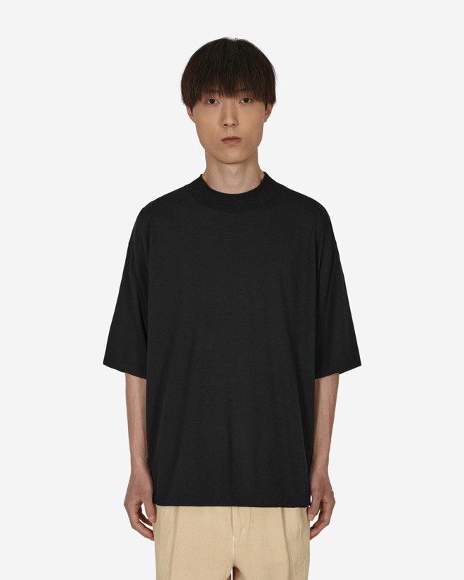 Photo: Soft Super Wool Jersey Mock Neck T Shirt