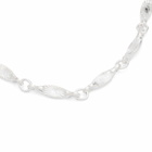 Maple Men's Sunburst Bracelet in Silver