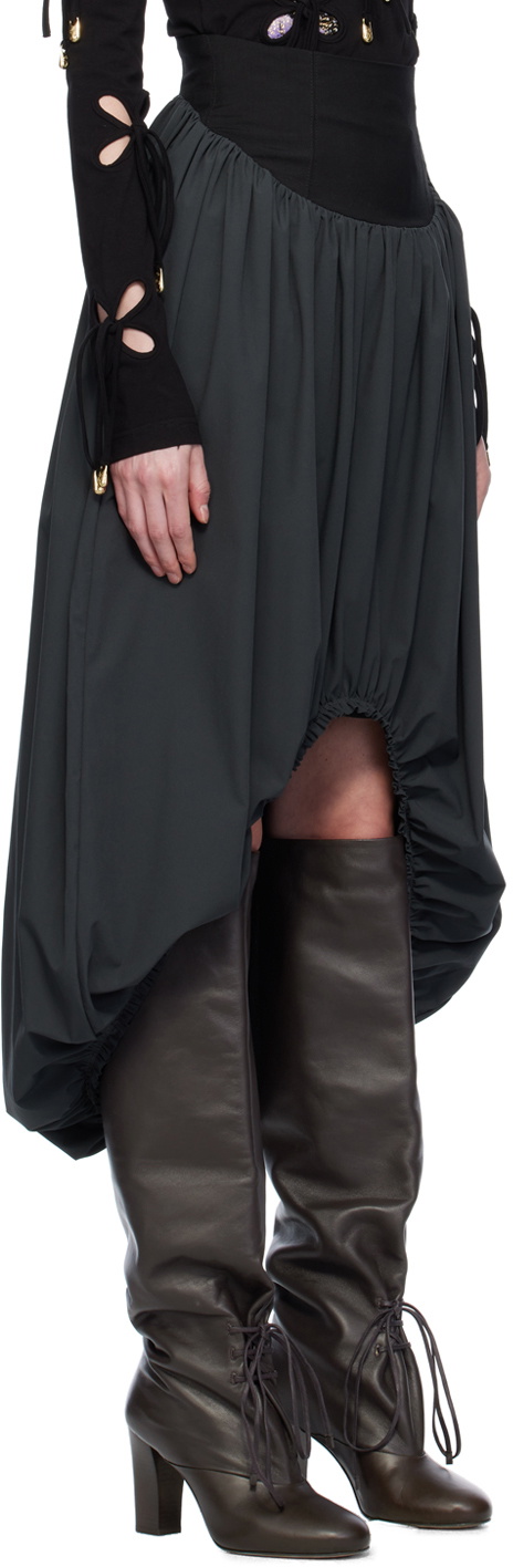 J.Kim Gray Cocoon Miniskirt