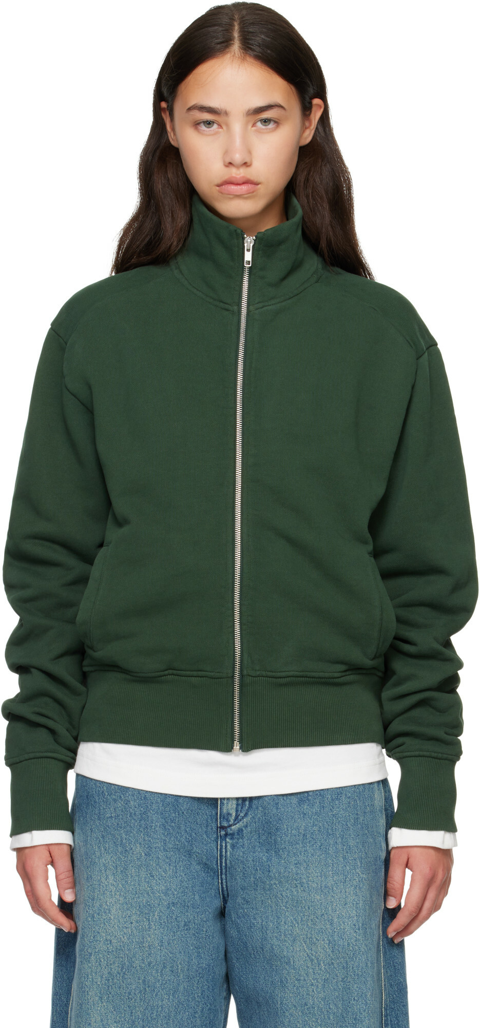 Entire Studios Green Standard Track Jacket