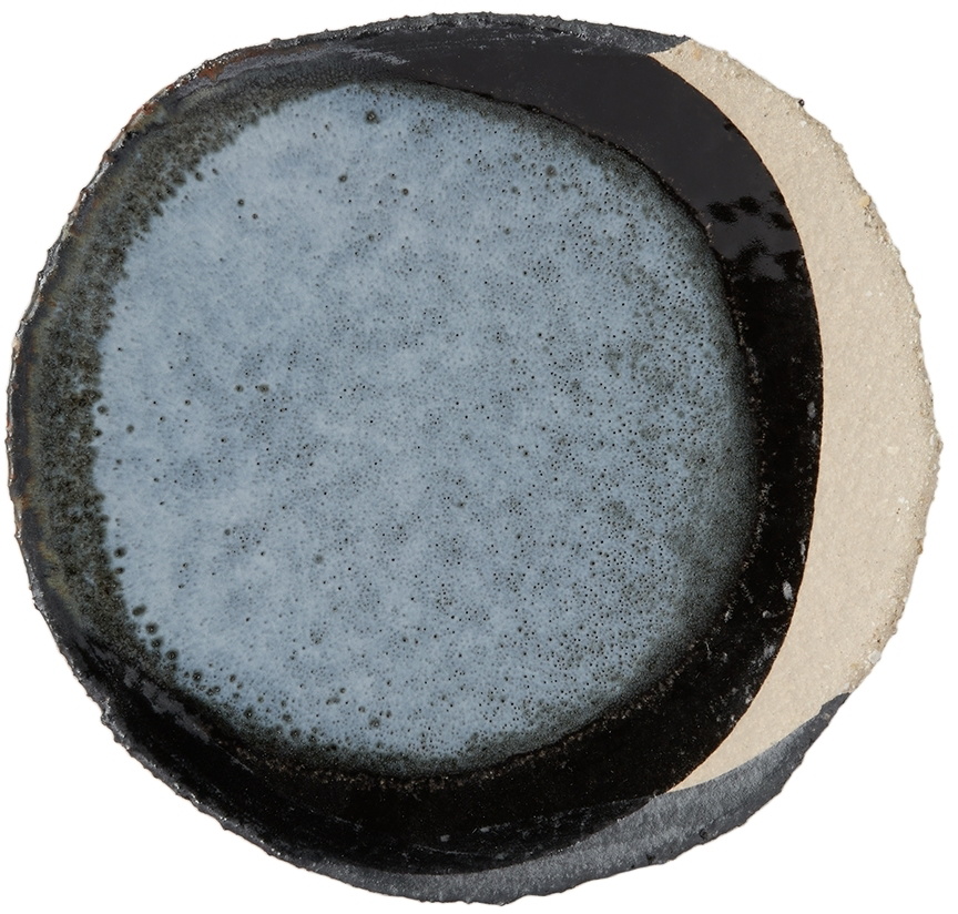JAR CERAMISTES Blue & Black Mini Wabi Plate Set