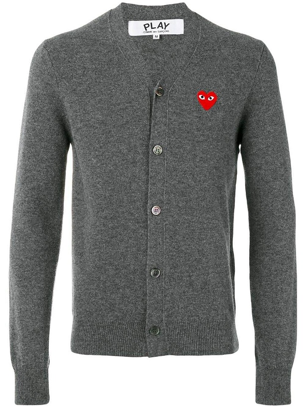 Photo: COMME DES GARCONS PLAY - Logo Wool Cardigan