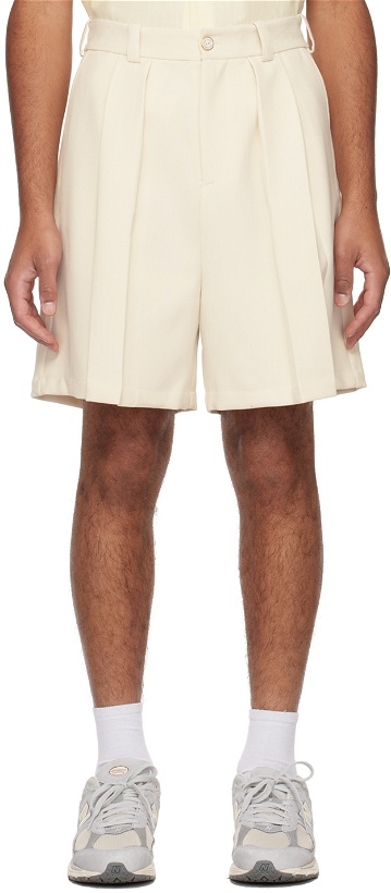 Photo: Late Checkout Off-White Origami Shorts