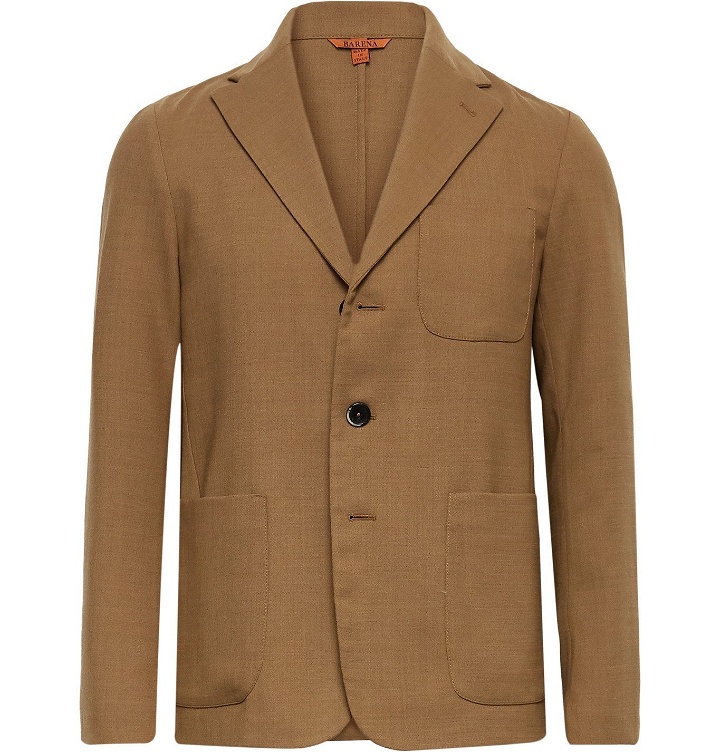 Photo: Barena - Unstructured Woven Suit Jacket - Brown