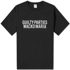 Wacko Maria Men's Guilty Parties Heavyweight T-Shirt in Black