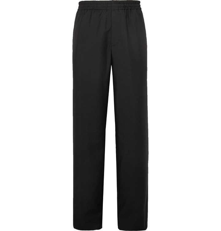 Photo: Balenciaga - Wide-Leg Wool and Mohair-Blend Trousers - Men - Black