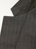 Balenciaga - Oversized Checked Super 130s Wool Blazer - Gray