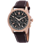 Citizen Eco-Drive World Time Chronograph Black Dial Mens Watch BU2023-12E