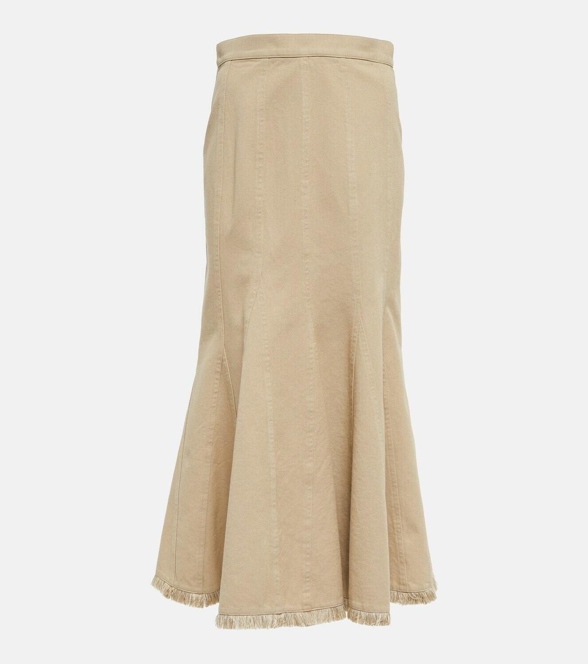 Max Mara - Pleated high-rise cotton midi skirt Max Mara