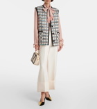 Valentino Mossi sequined cotton-blend tweed vest