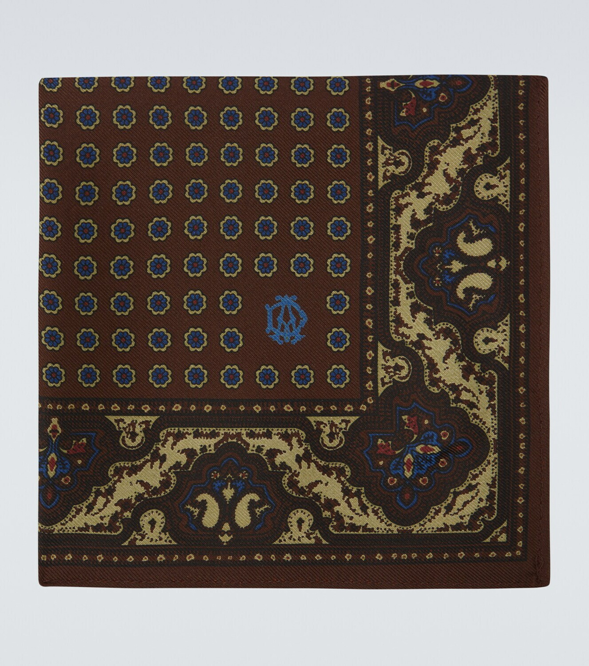 Dunhill Printed silk pocket square