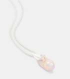 Bottega Veneta Sterling silver necklace with freshwater pearl