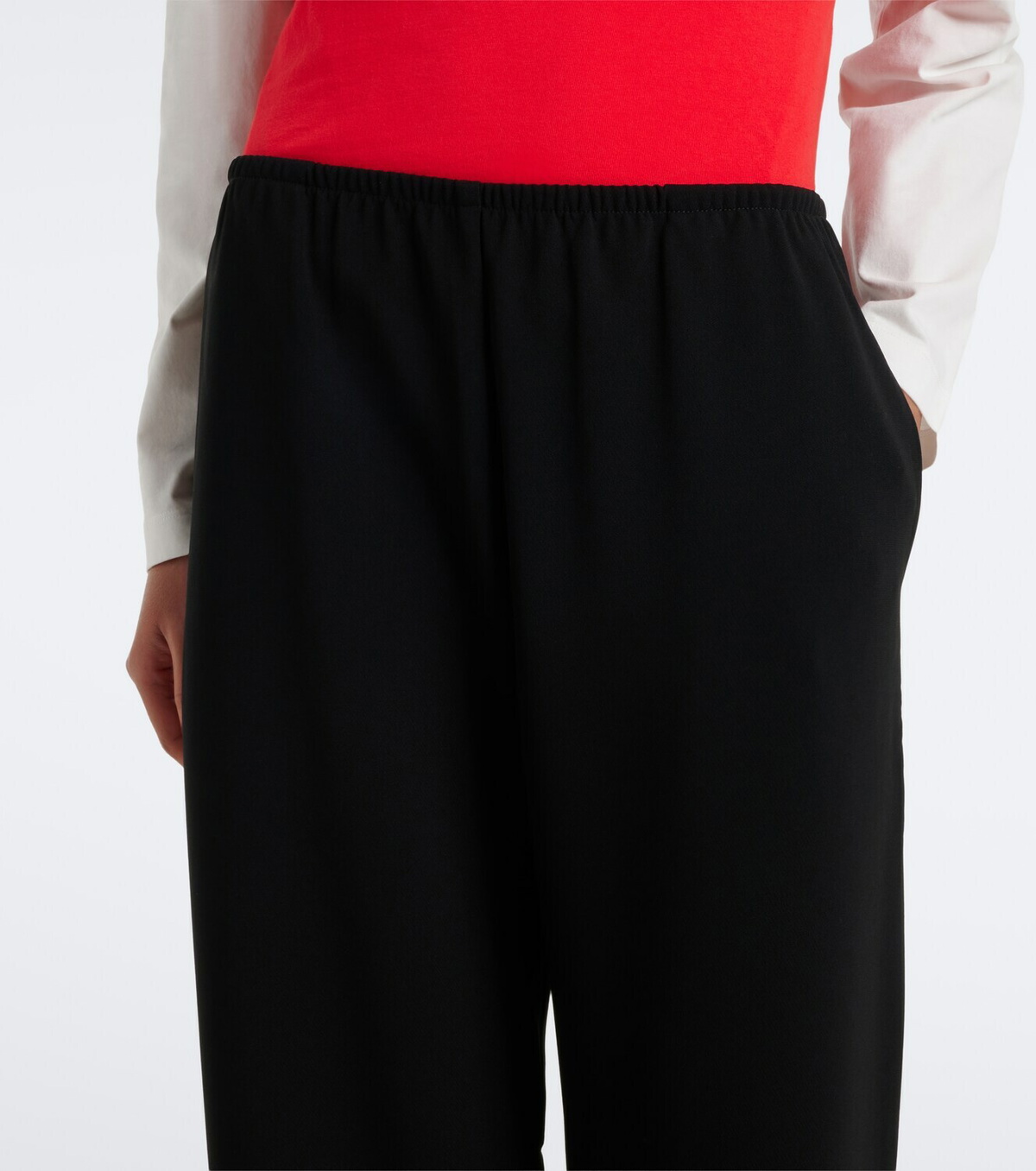 Leset Arielle crêpe wide-leg pants
