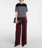 Lisa Yang Cila striped cashmere T-shirt