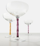 La DoubleJ Bamboo set of 2 crystal champagne coupes