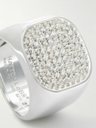 Hatton Labs - Galilei Silver Cubic Zirconia Signet Ring - Silver