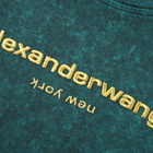 Alexander Wang Acid Washed Logo Tee