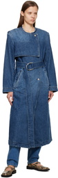 REMAIN Birger Christensen Blue Adina Denim Coat