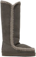 Mou Gray 40 Shearling Boots