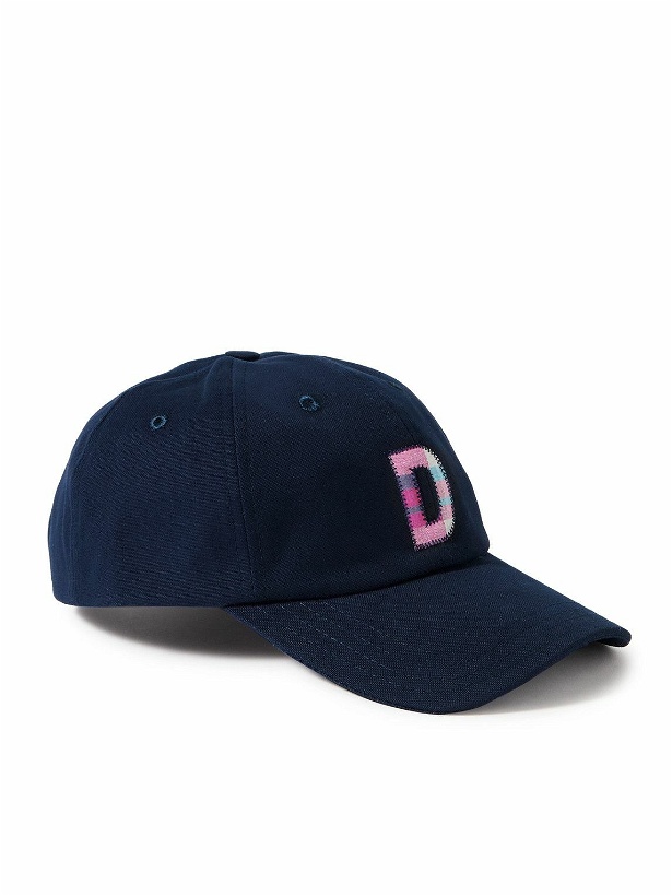 Photo: Drake's - Logo-Appliquéd Cotton-Canvas Baseball Cap