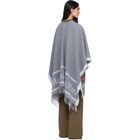 Max Mara Gray Hildestole Scarf