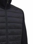 MONCLER Wool Blend Tricot Down Jacket