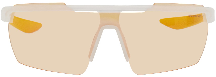 Nike Orange Windshield Elite Pro Sunglasses