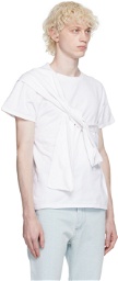 Alled-Martinez White Tie-Up T-Shirt