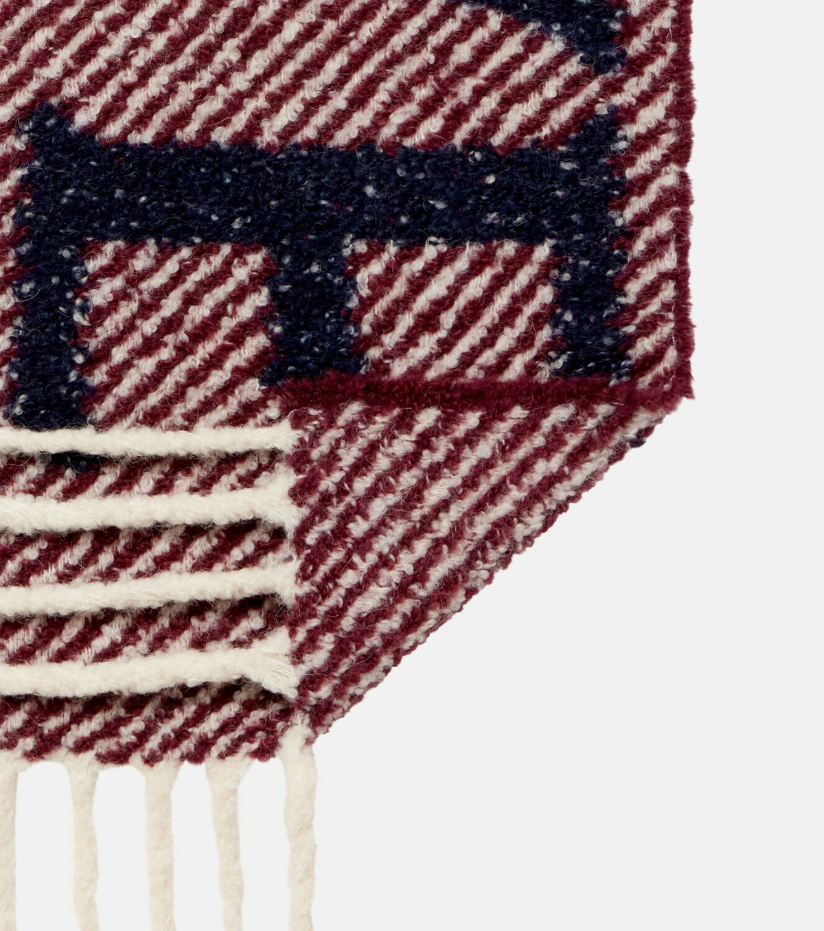 Loewe Logo reversible alpaca and wool-blend scarf