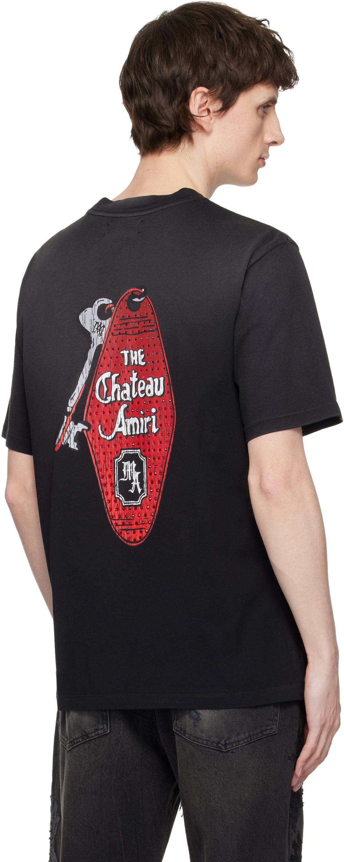 AMIRI Black Chateau Keys T-shirt Amiri