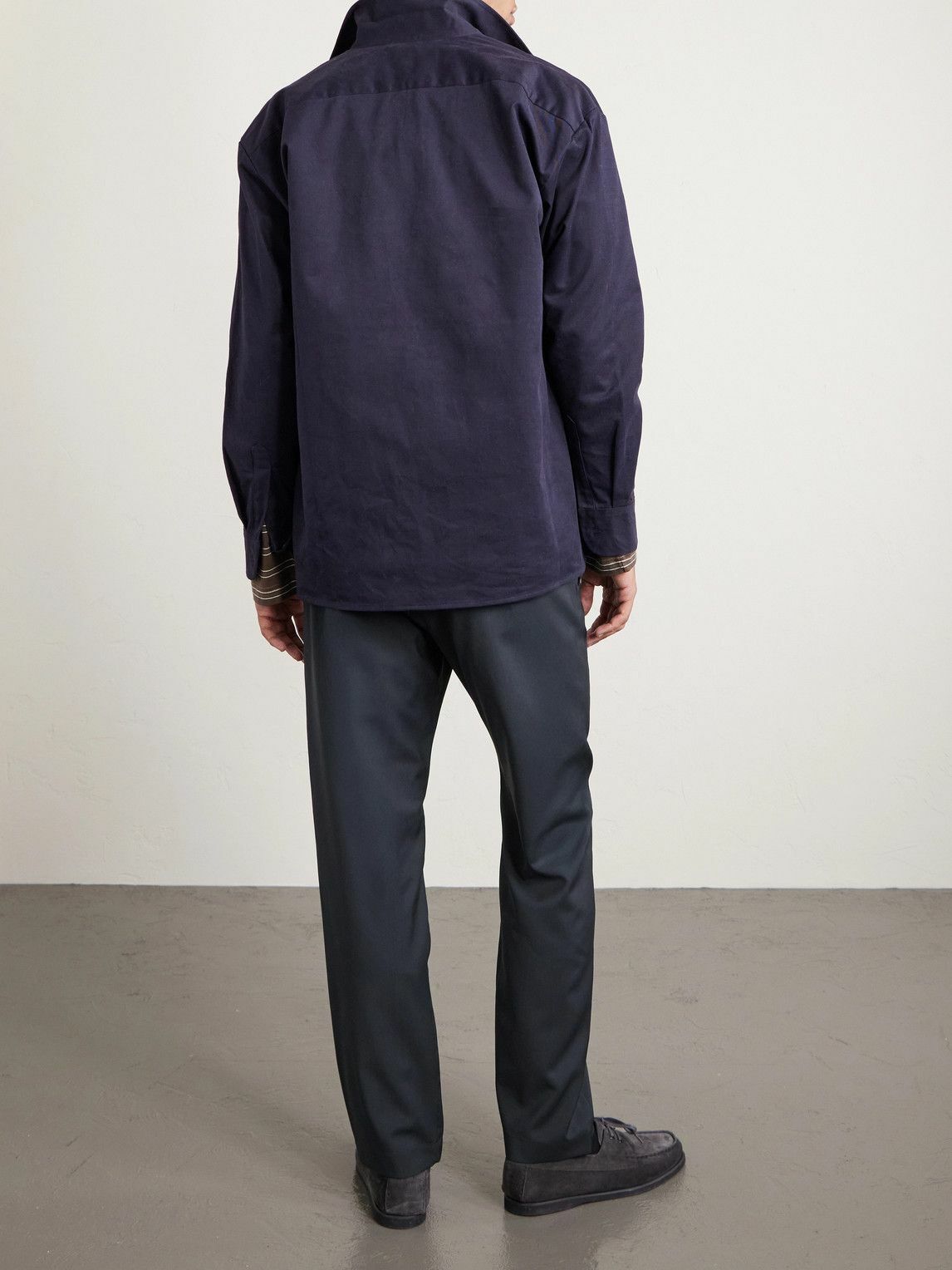 Barena - Straight-Leg Virgin Wool Trousers - Gray