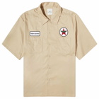 Uniform Experiment Men's Short Sleeve Work Shirt in Neutrals