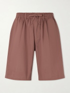 Kardo - Milo Straight-Leg Cotton Drawstring Shorts - Brown