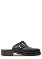 Our Legacy Camion Leather Mules Black