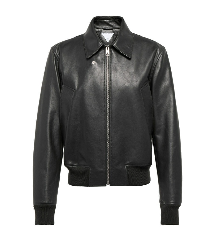 Photo: Bottega Veneta - Leather blouson jacket