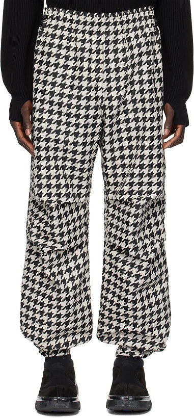 Photo: Burberry Black & White Houndstooth Trousers