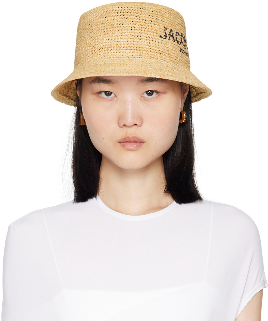 JACQUEMUS Beige La Casa 'Le bob Pesco' Hat Jacquemus