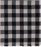 Rick Owens Black Concordians Jumbo Plaid Scarf