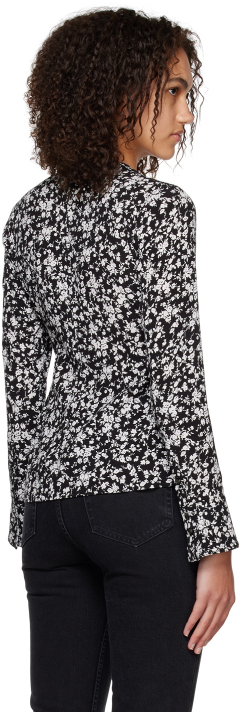 ANK-I-11-R WHITE FLORAL BLOUSE main image 1