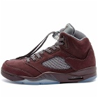 Air Jordan Men's 5 Retro SE Sneakers in Burgundy/Graphite/Silver