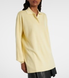 Loewe Double L cashmere and silk-blend polo sweater