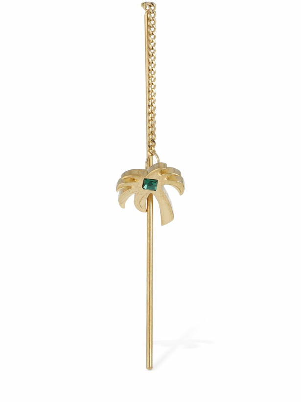 Photo: PALM ANGELS Palm Pendant Brass Earrings