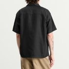Neighborhood Men's Solid Color Hawaiian Logo Shirt in Black