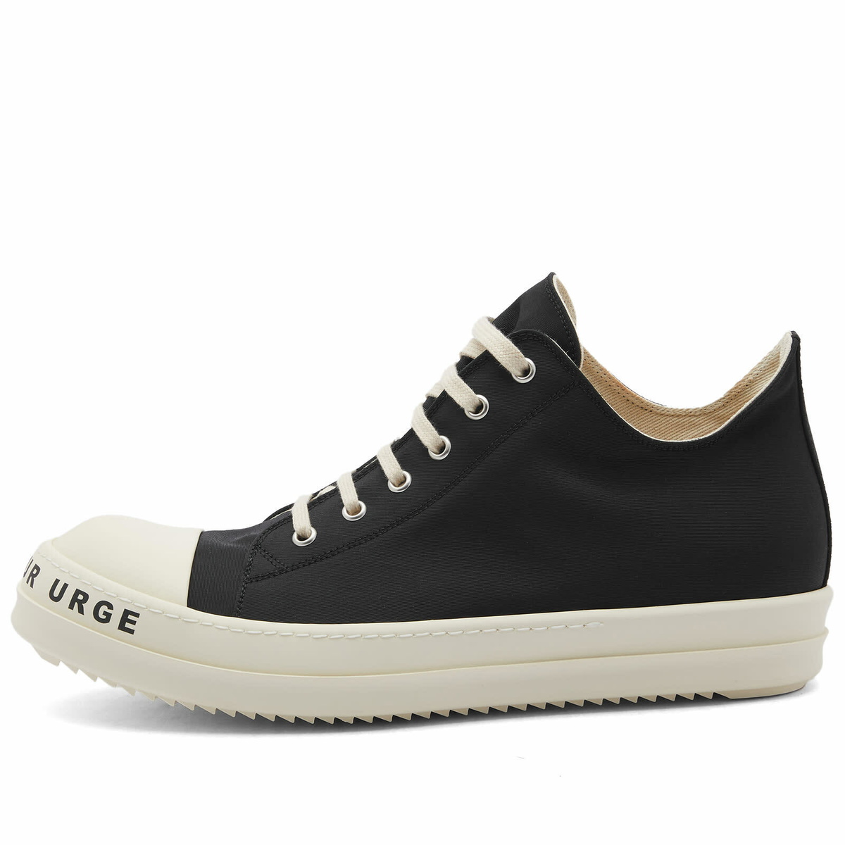 Rick Owens DRKSHDW Men's Printed Sole Low Sneaks Sneakers in Black