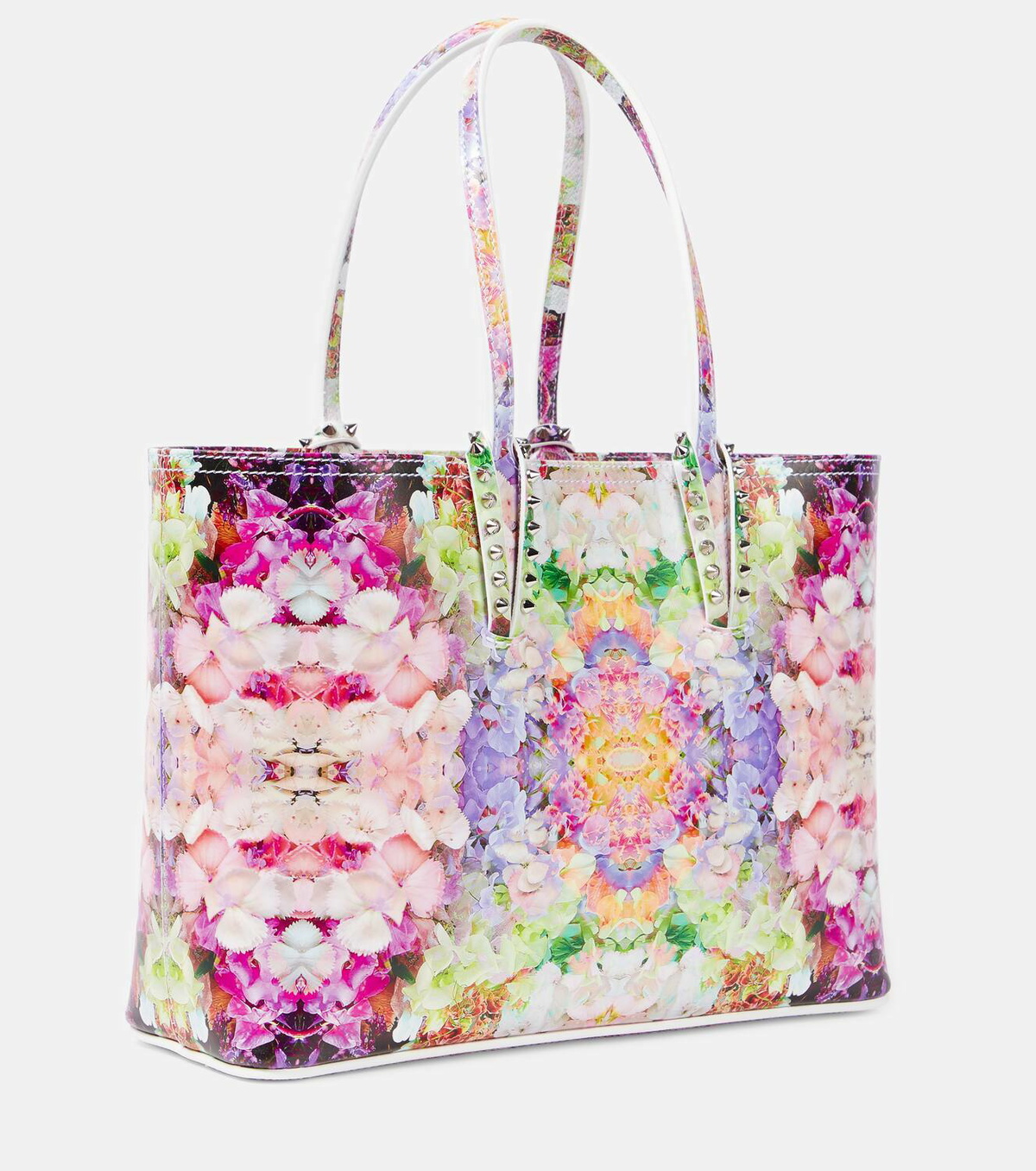 【Christian Louboutin】 Cabata Small floral leather tote bag Christian Louboutin Cabata Small Tote Bag in Flower-Print