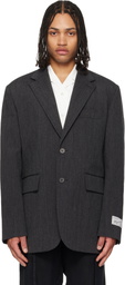 WOOYOUNGMI Gray Oxford Single Blazer